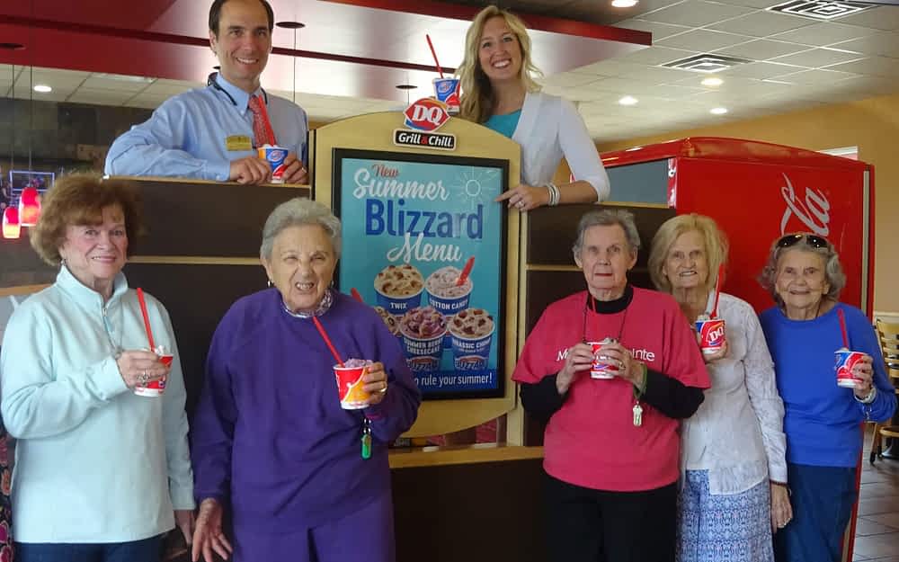 Morning Pointe’s Own ‘Summer Blizzard’ Treats Residents to DQ