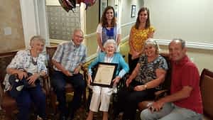 Morning Pointe of Lenoir residents, associates and friends came together June 10 to honor a city proclamation declaring the day "Bleeka Miller Day"-- a day that is also the assisted living resident's 103rd birthday.