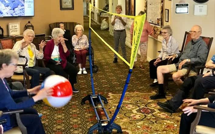 Chair Volleyball - Morning Pointe Assisted Living