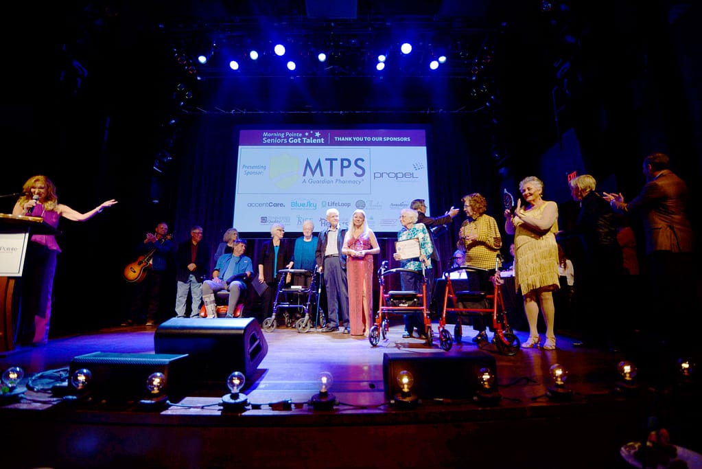 photo of contestants at the 2022 Morning Pointe Seniors Got Talent, Franklin show 