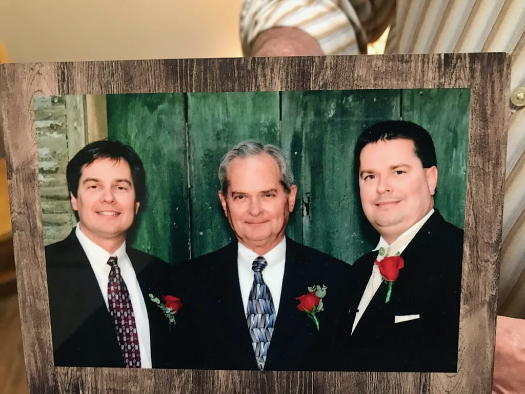 photo of Charles and his two sons