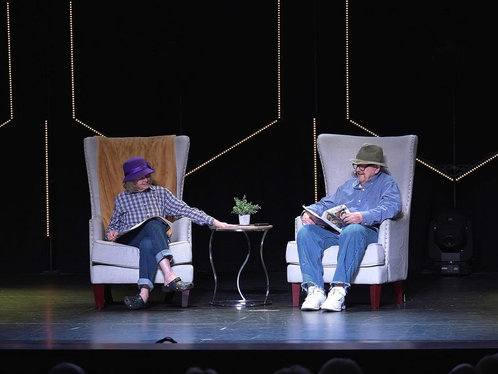 photo of Comedy duo Donna Stetler and Robbie Robertson