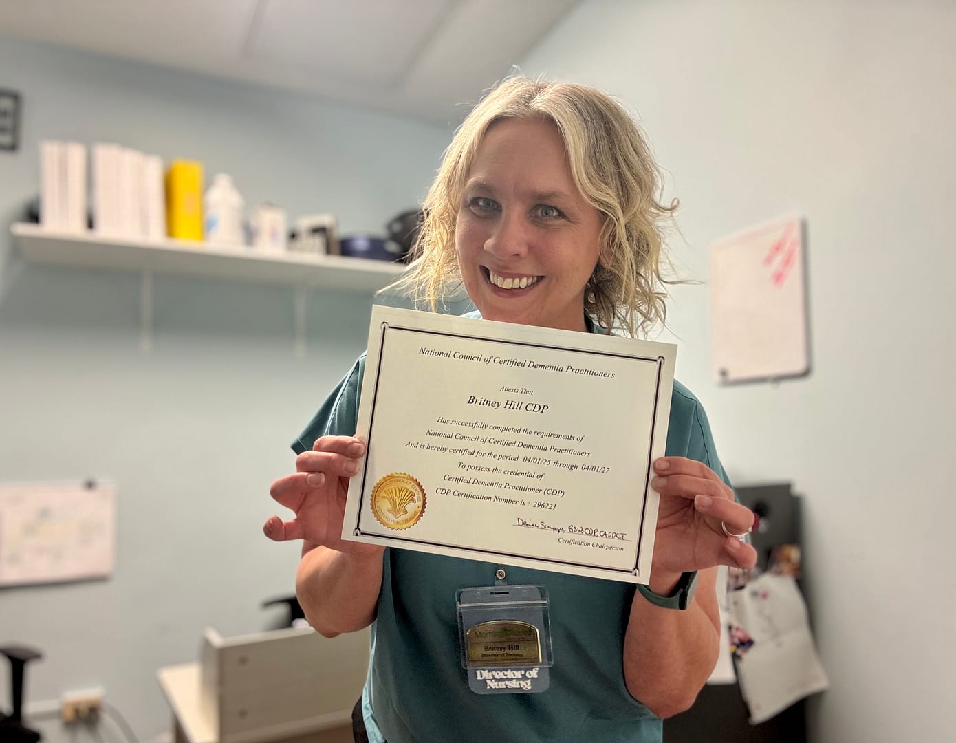 photo of Britney Hill, director of nursing at Morning Pointe of Columbia