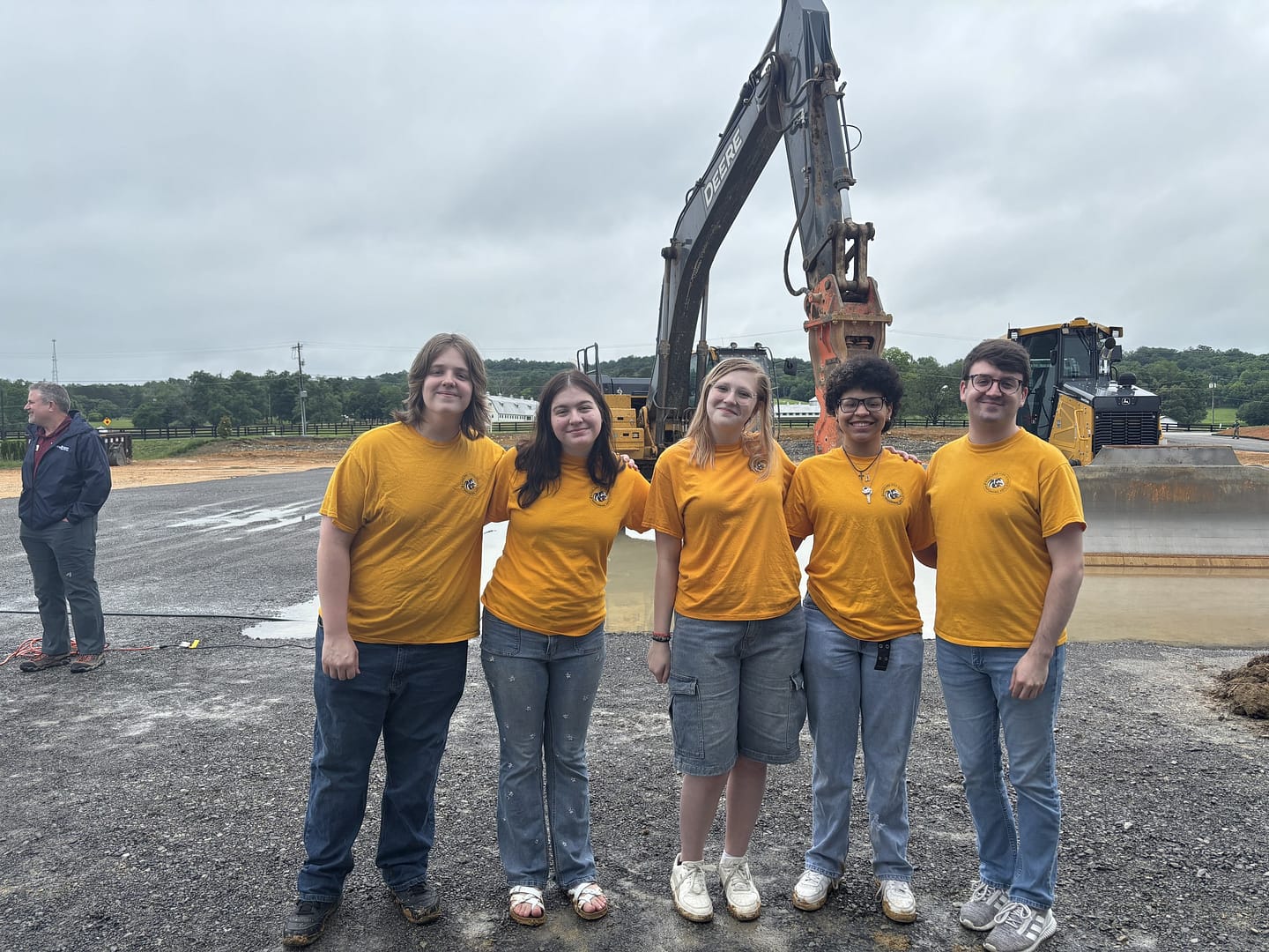photo of Members of the Ridgeland High School Choir who sang at the groundbreaking