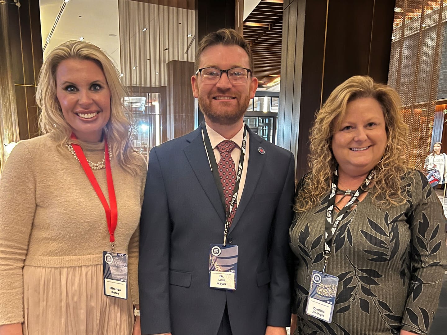 photo, left to right: Miranda Perez, Morning Pointe Foundation Executive Director; Dr. Levi Mayer, VP of Academics and Compliance with TCAT Williamson; and Cynthia Zwingle, VP of Fiscal Services