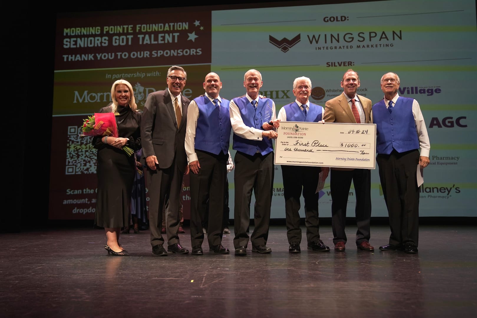 photo of The Overtones, 2024 winners of the Morning Pointe Foundation's Seniors Got Talent show in Lexington, KY