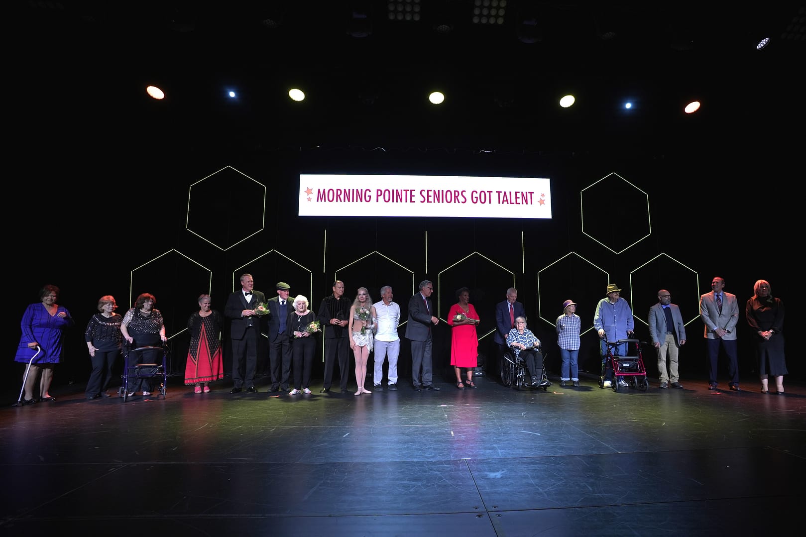 photo of all performers at the Morning Pointe Foundation's 2024 Seniors Got Talent Show in Chattanooga