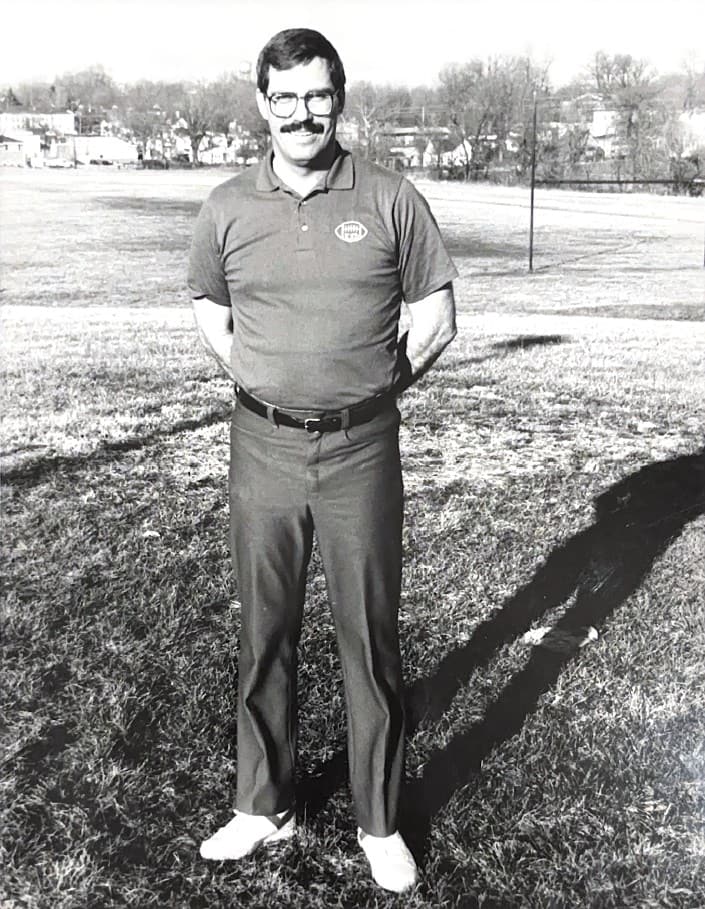 photo of Coach Paul Smiley on the field