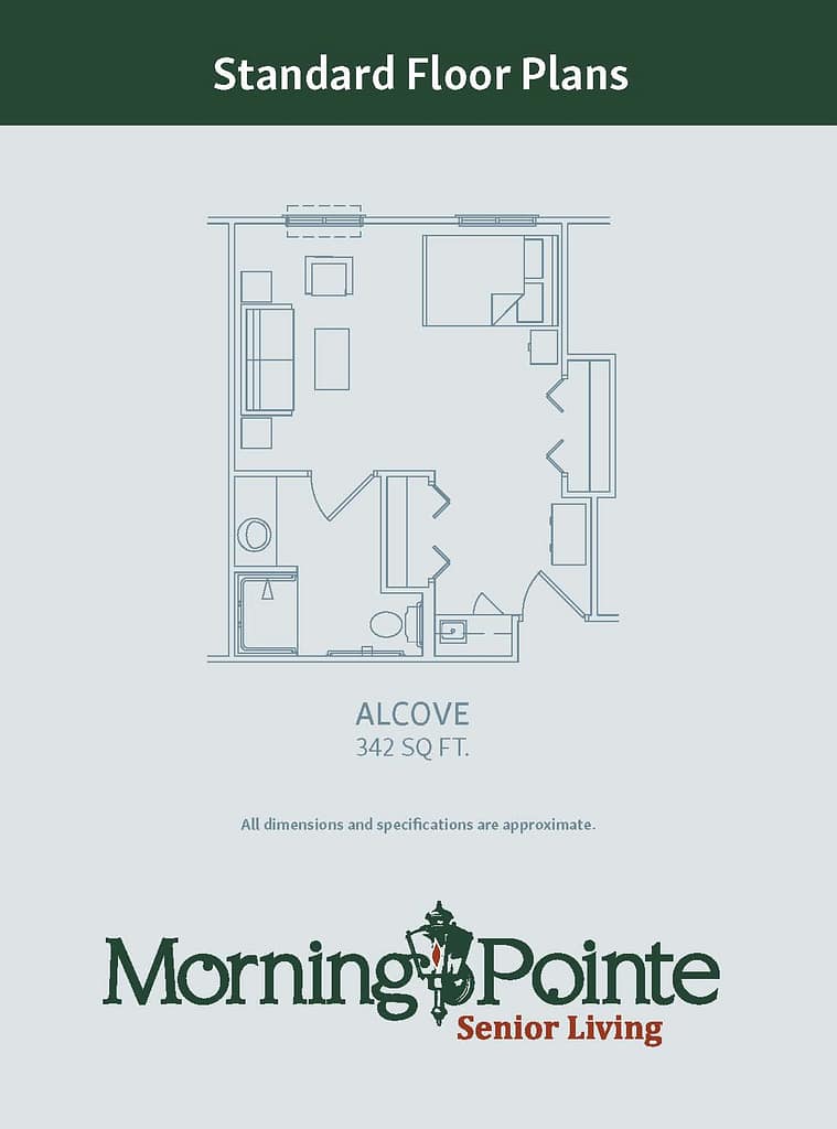 342 square foot alcove floorplan