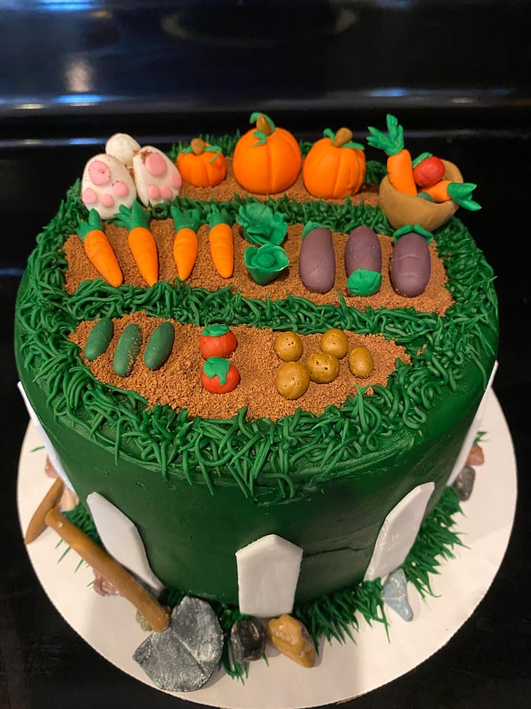 photo of one of Alicia Allmon's garden cakes