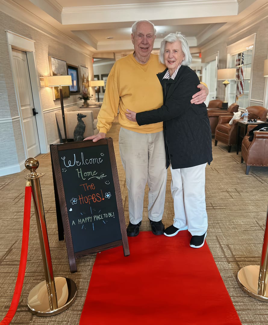 photo of Ted and Ann moving in