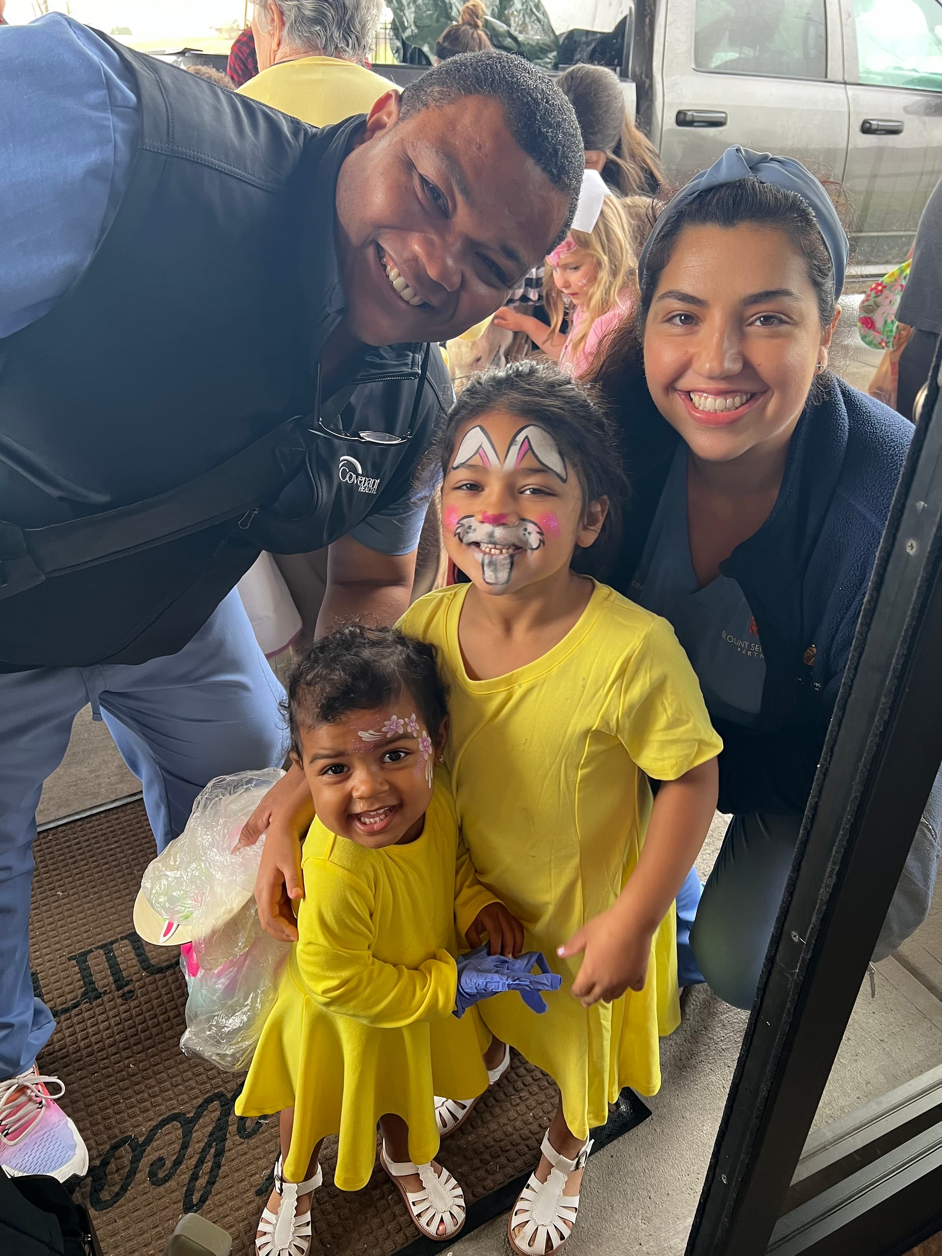 photo of a family at the 2024 Easter Egg Hunt at Morning Pointe of Powell