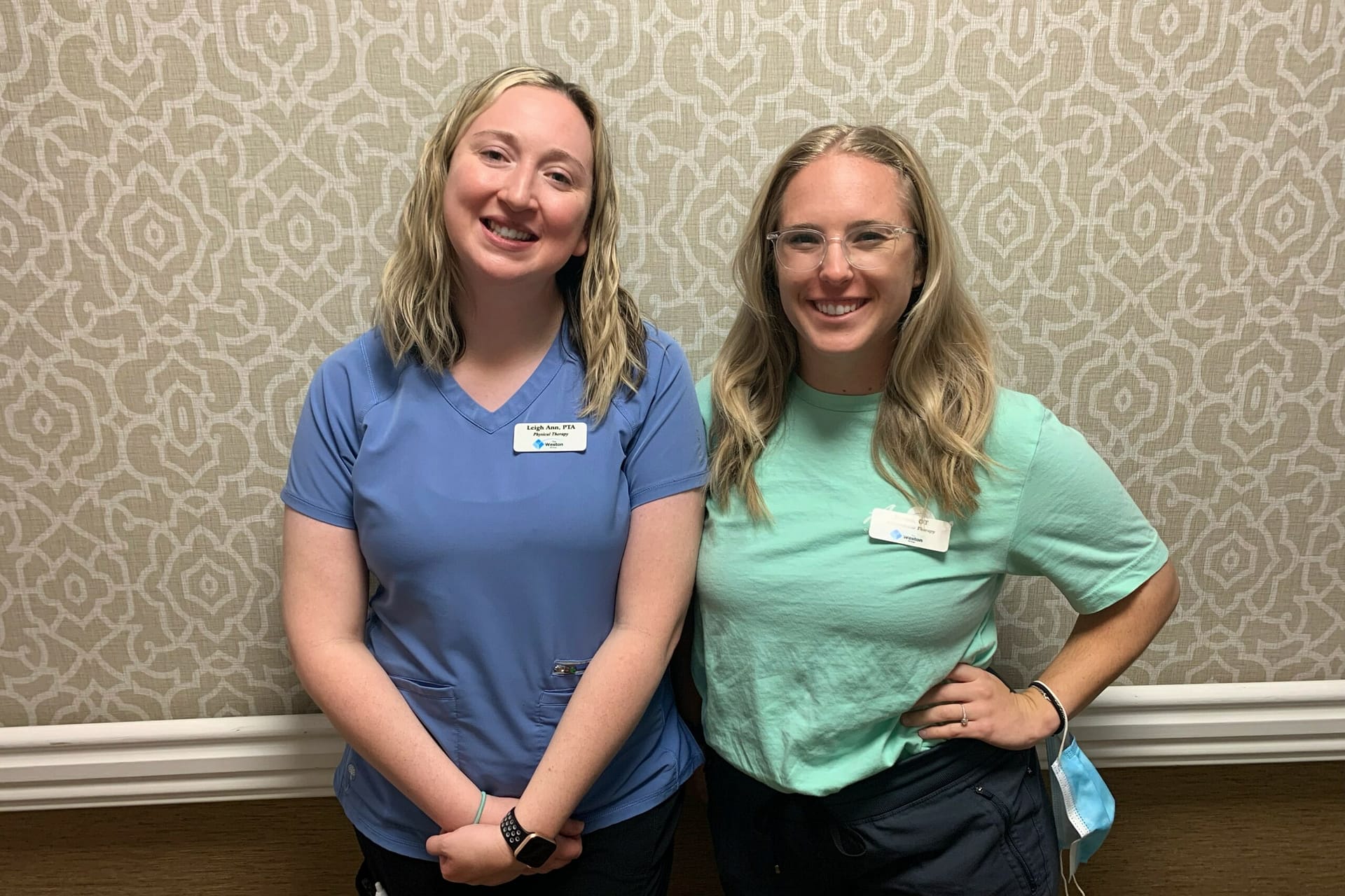 photo of Leigh Ann Breeden and Jenna Wozniak, therapists