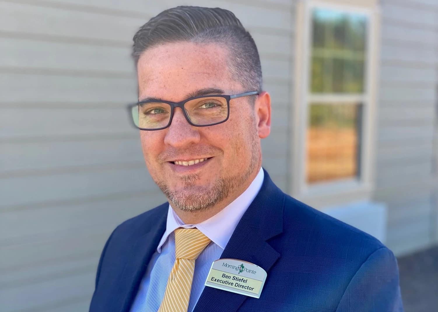 Morning Pointe staff member Ben Stiefel