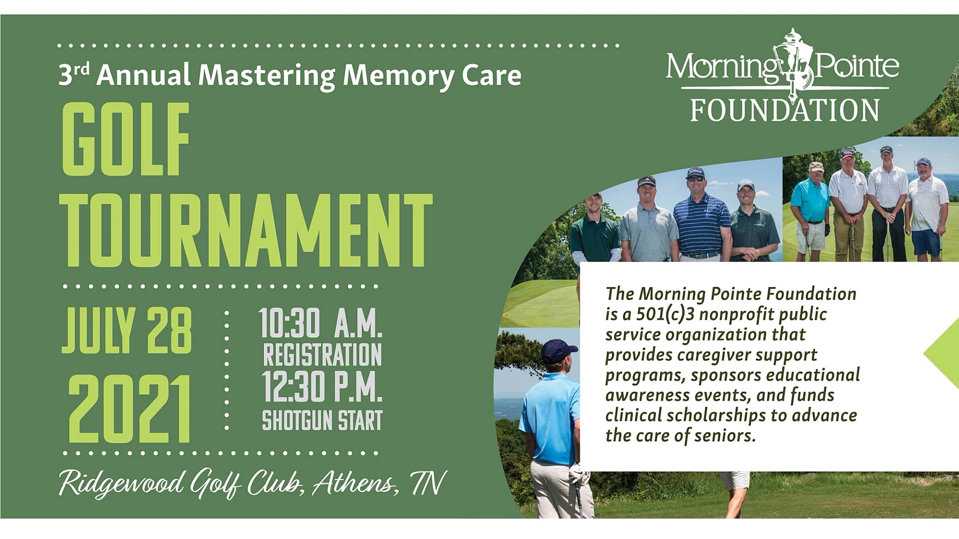 Athens TN golf tournament flyer