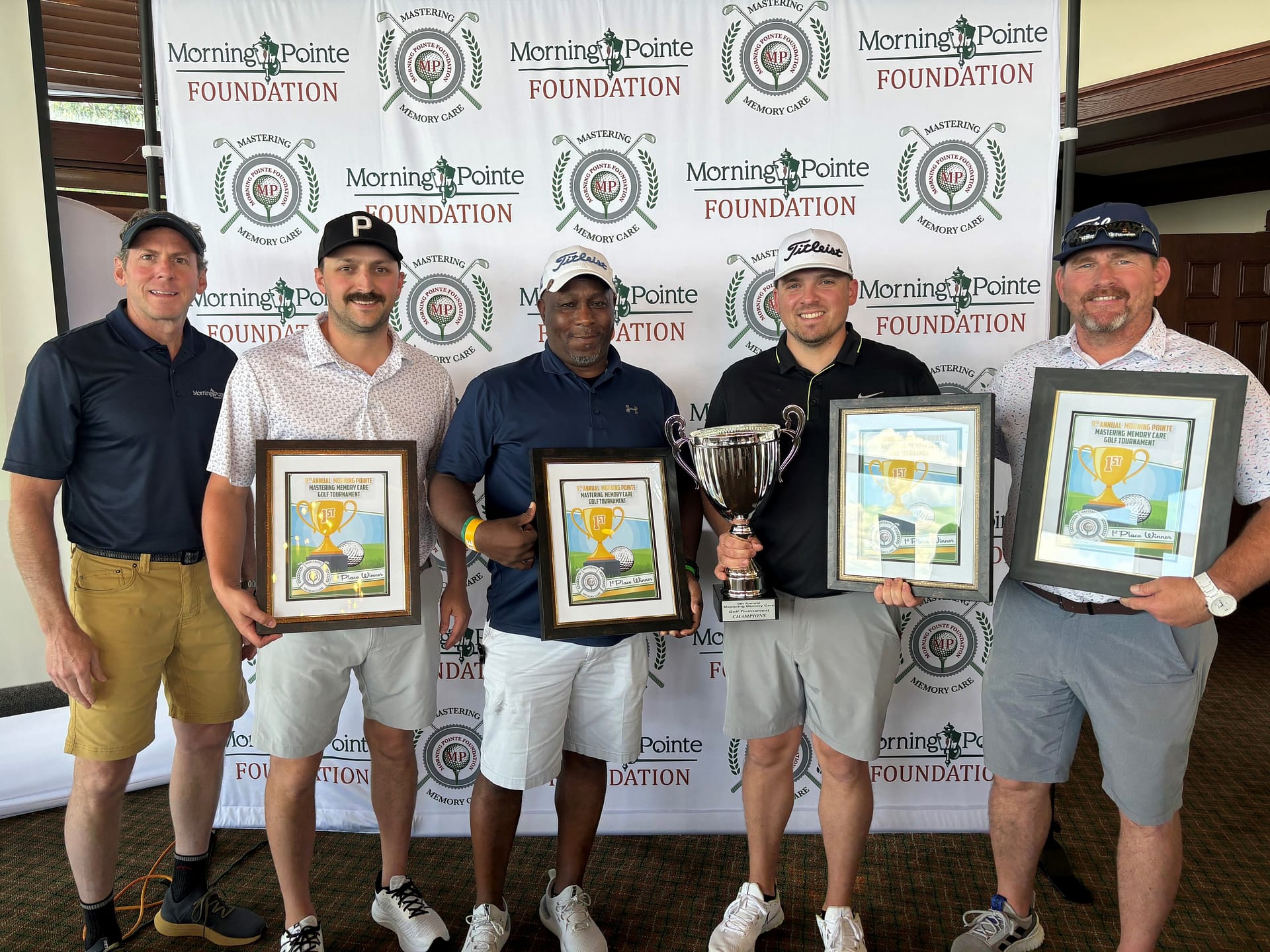 Photo of 2024's first-place team: Team James Walker, consisting of James Walker, Brandon Williams, Eric Lewis and Samuel Davenport.