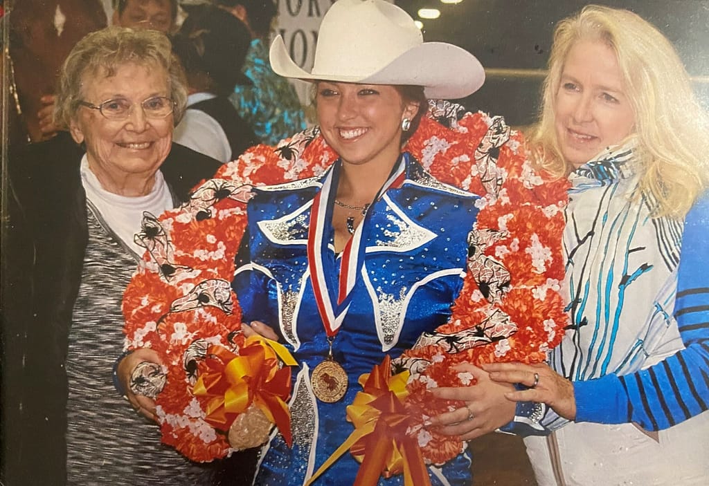 photo of Jean with family members