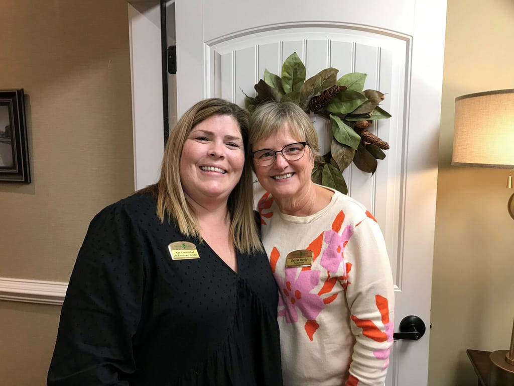 photo of Kari and Debbie Bendy, receptionist