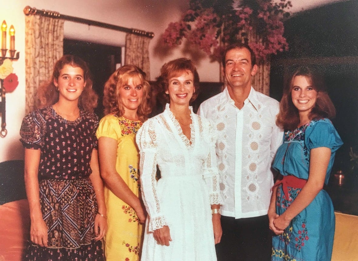 photo of Sheila and Ernie with their three daughters