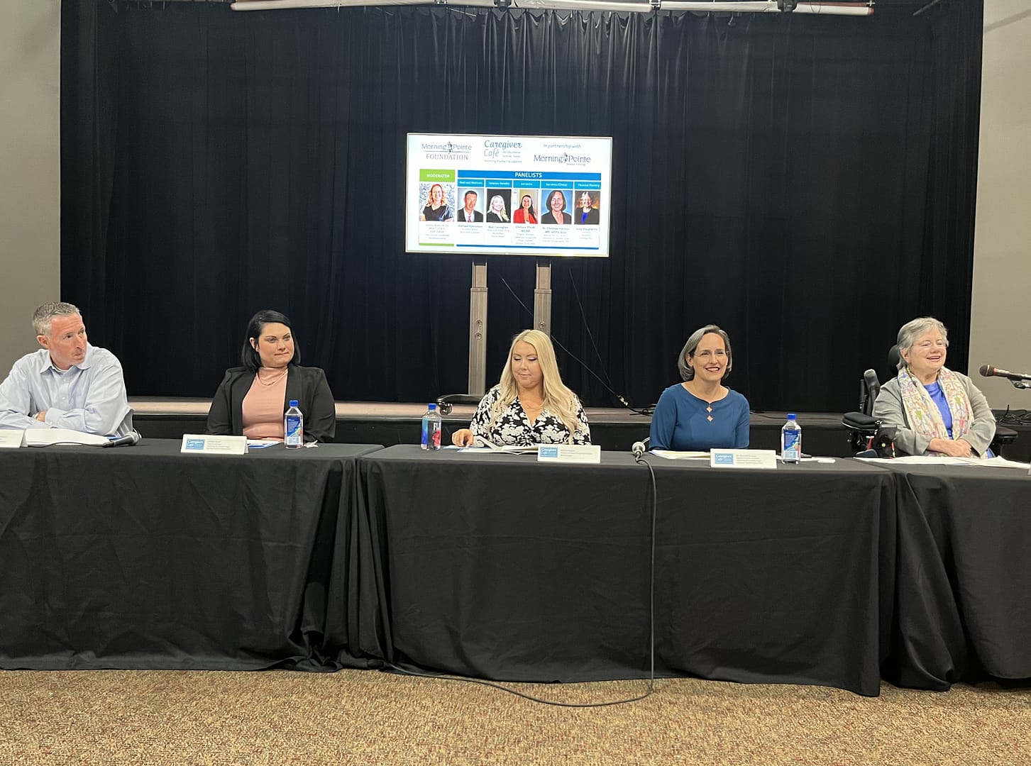 photo of the panelists at the 2024 Lexington Caregiver Cafe