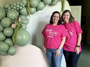 photo of Crystal Sutton, executive director at Morning Pointe of Athens, and Kristy Stafford, director of nursing at Morning Pointe of Athens, at the 2024 Women's Conference