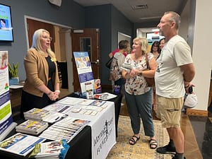 photo of resource table at last year's Caregiver Cafe in Knoxville