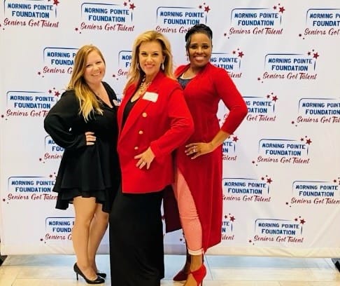 Photo of Robbin (right) with Emily Gilliam, (left) and Shona Chandler, vice president of associate engagement (center)