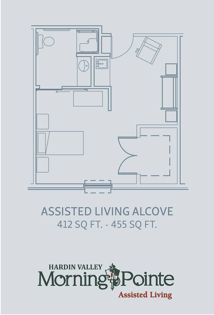 Hardin Valley assisted living alcove floorplan