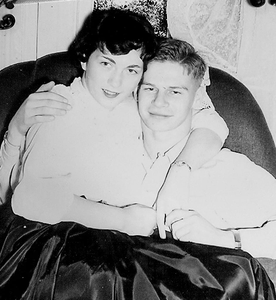 photo of Carl and Babs as a young couple