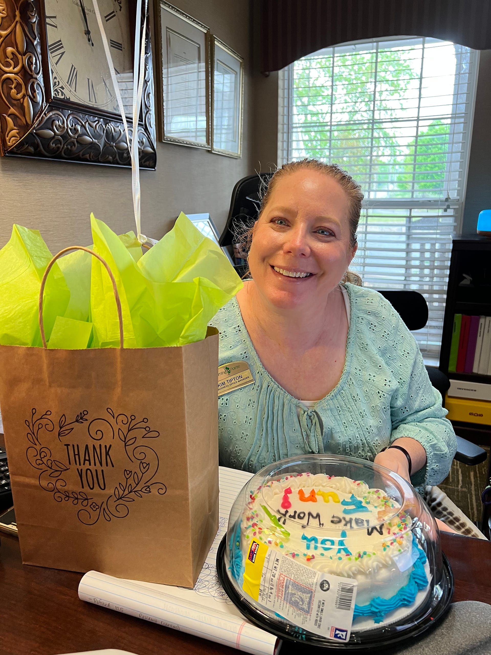 photo of Kim Tipton, business office manager