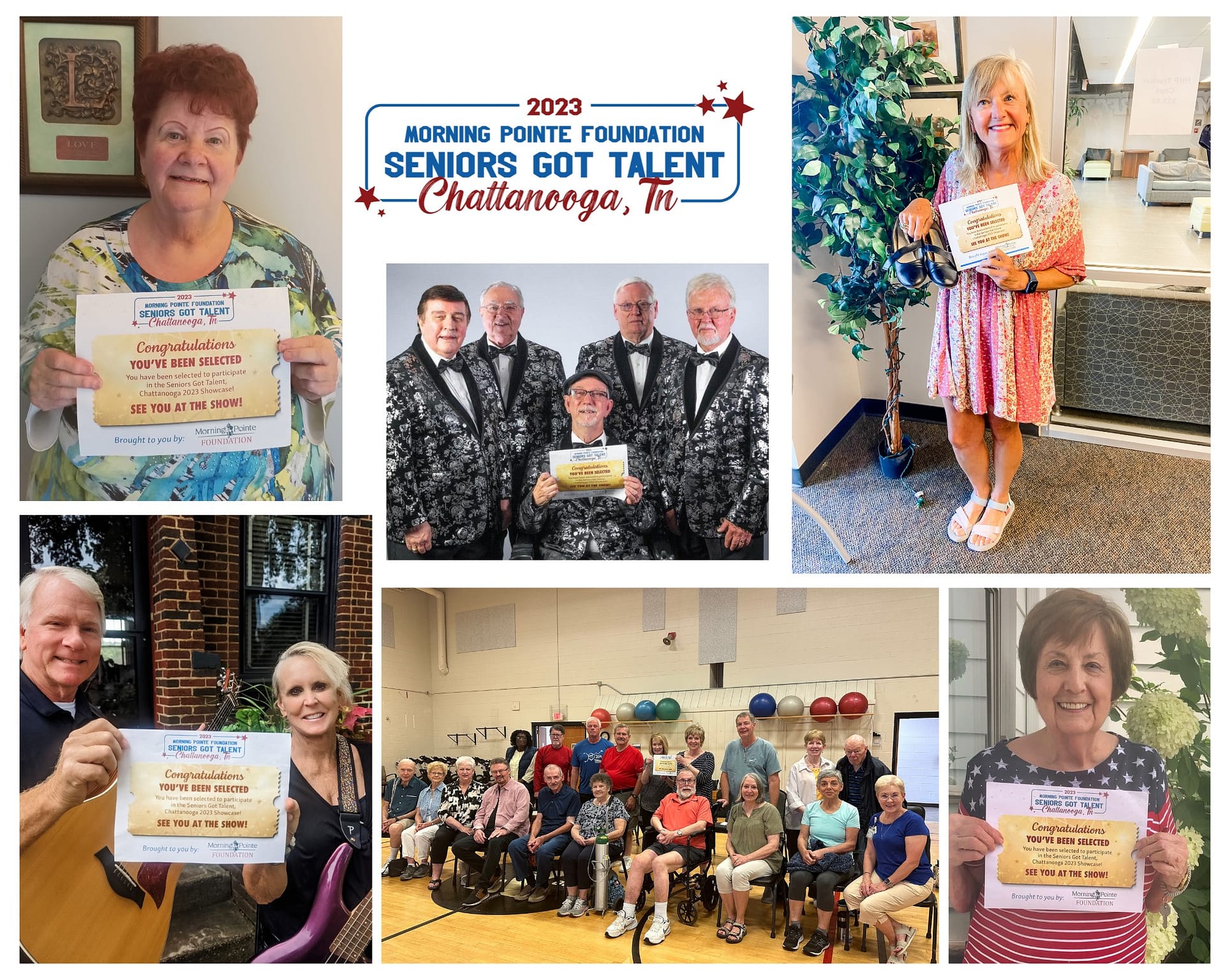 photos of some of the performers in this year's Chattanooga Seniors Got Talent show