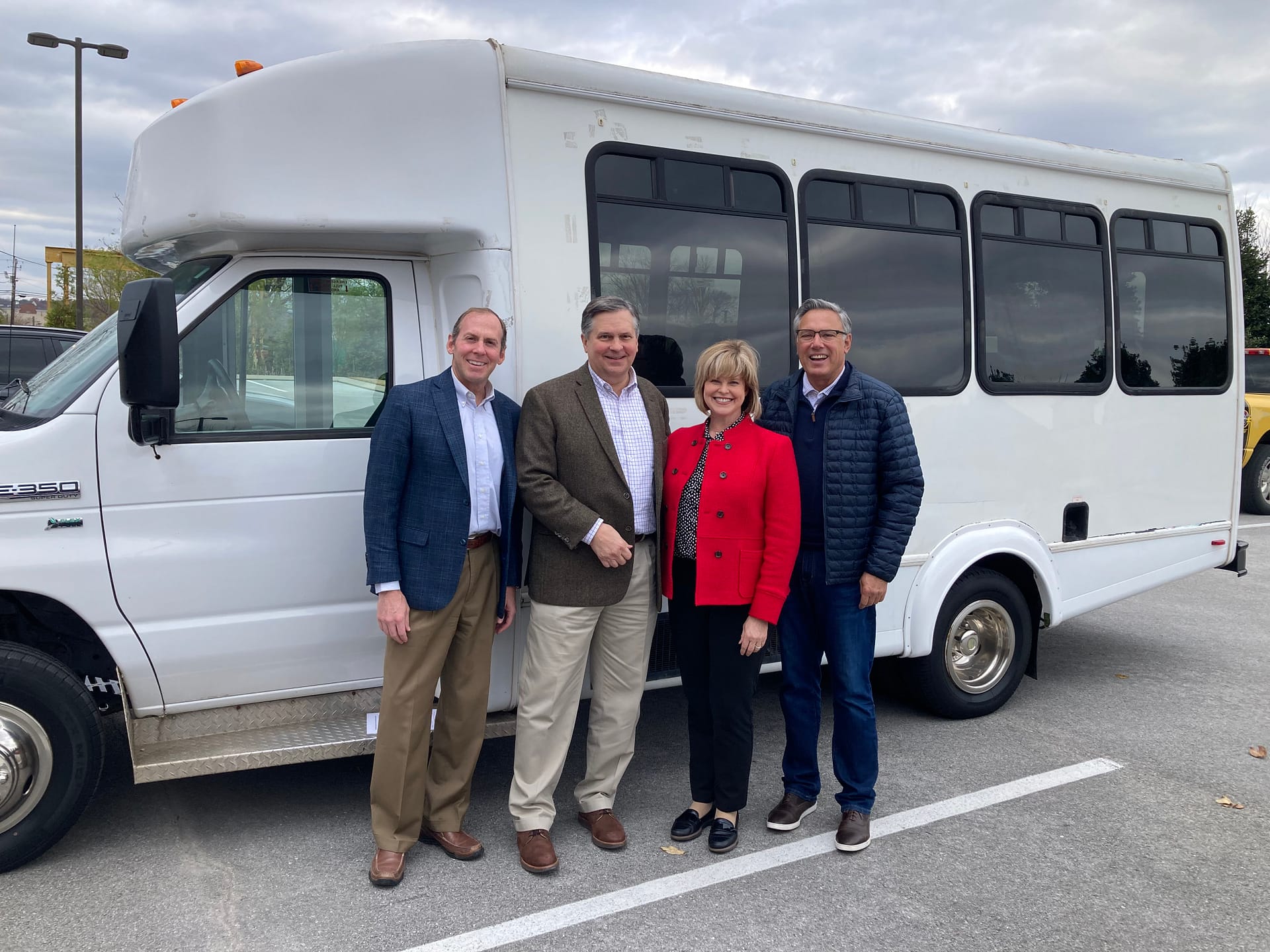 Left to right: Franklin Farrow, Morning Pointe Senior Living Co-Founder and CEO; Rob Taylor, President of the Caldsted Foundation Board; Joanna King, Caldsted Executive Director; and Greg A. Vital, Morning Pointe Senior Living Co-Founder and President