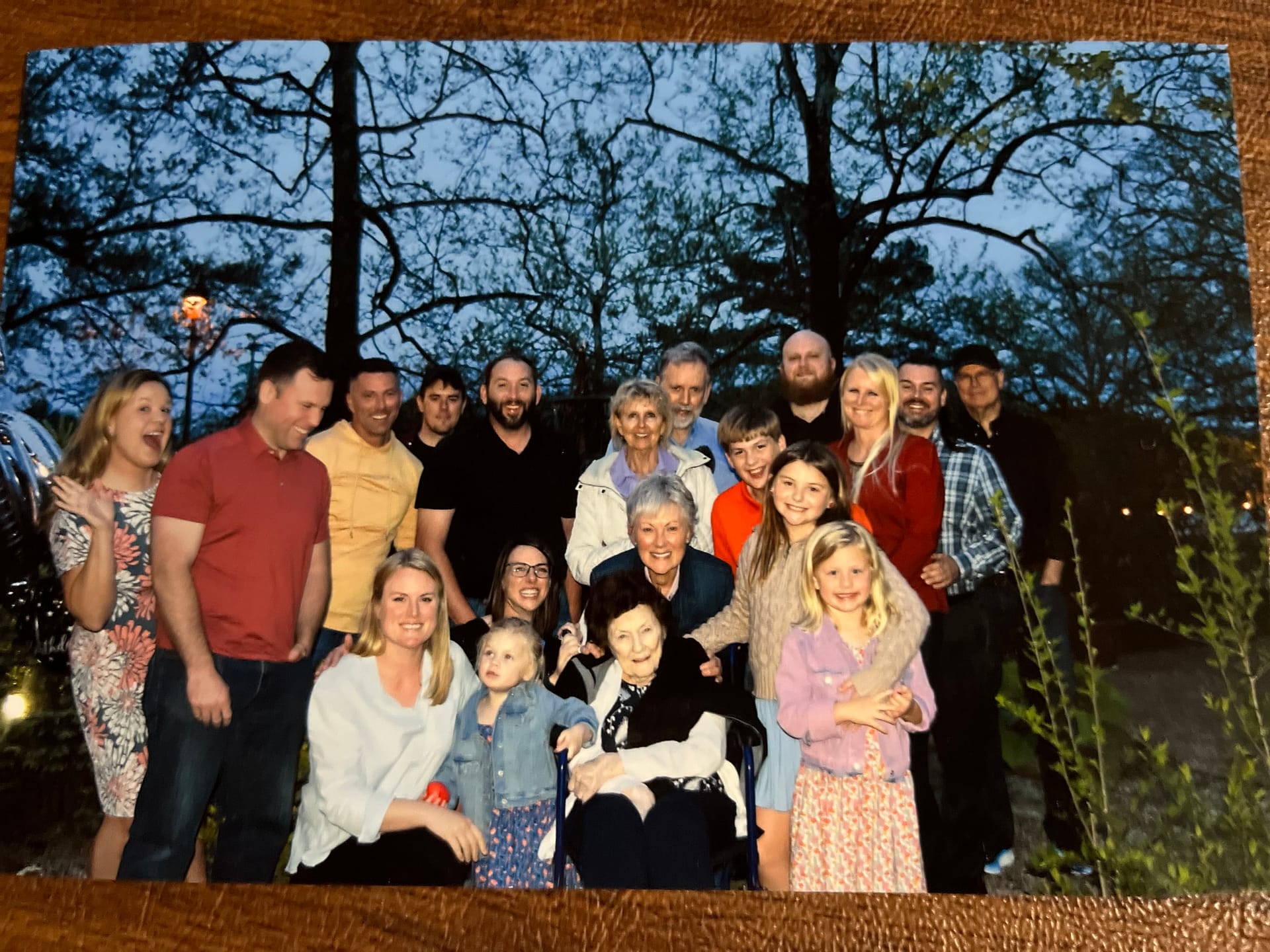 photo of Joan's large family