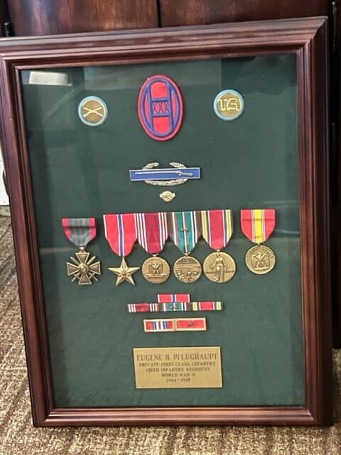 photo of Eugene's military medals