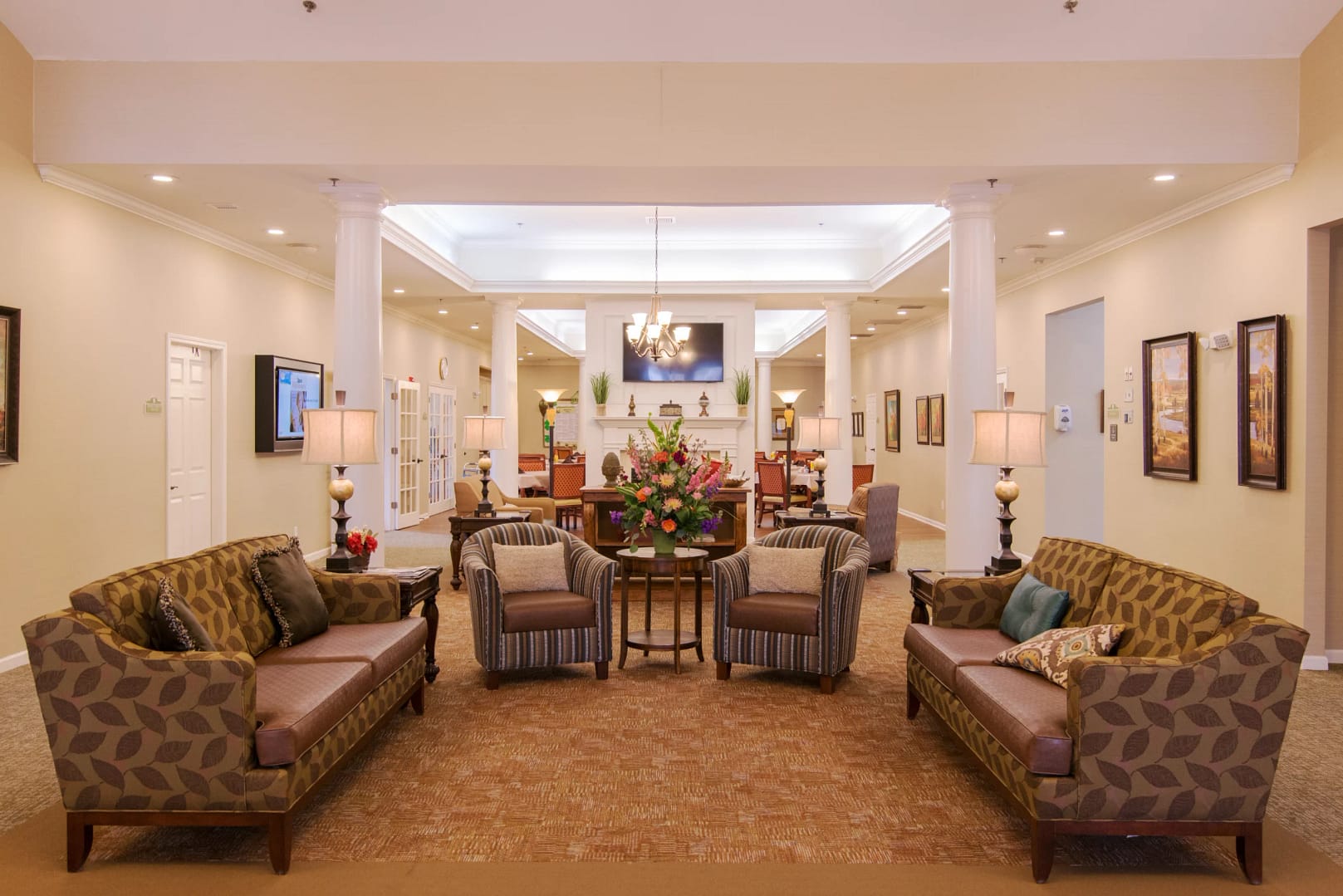 Clinton campus front foyer