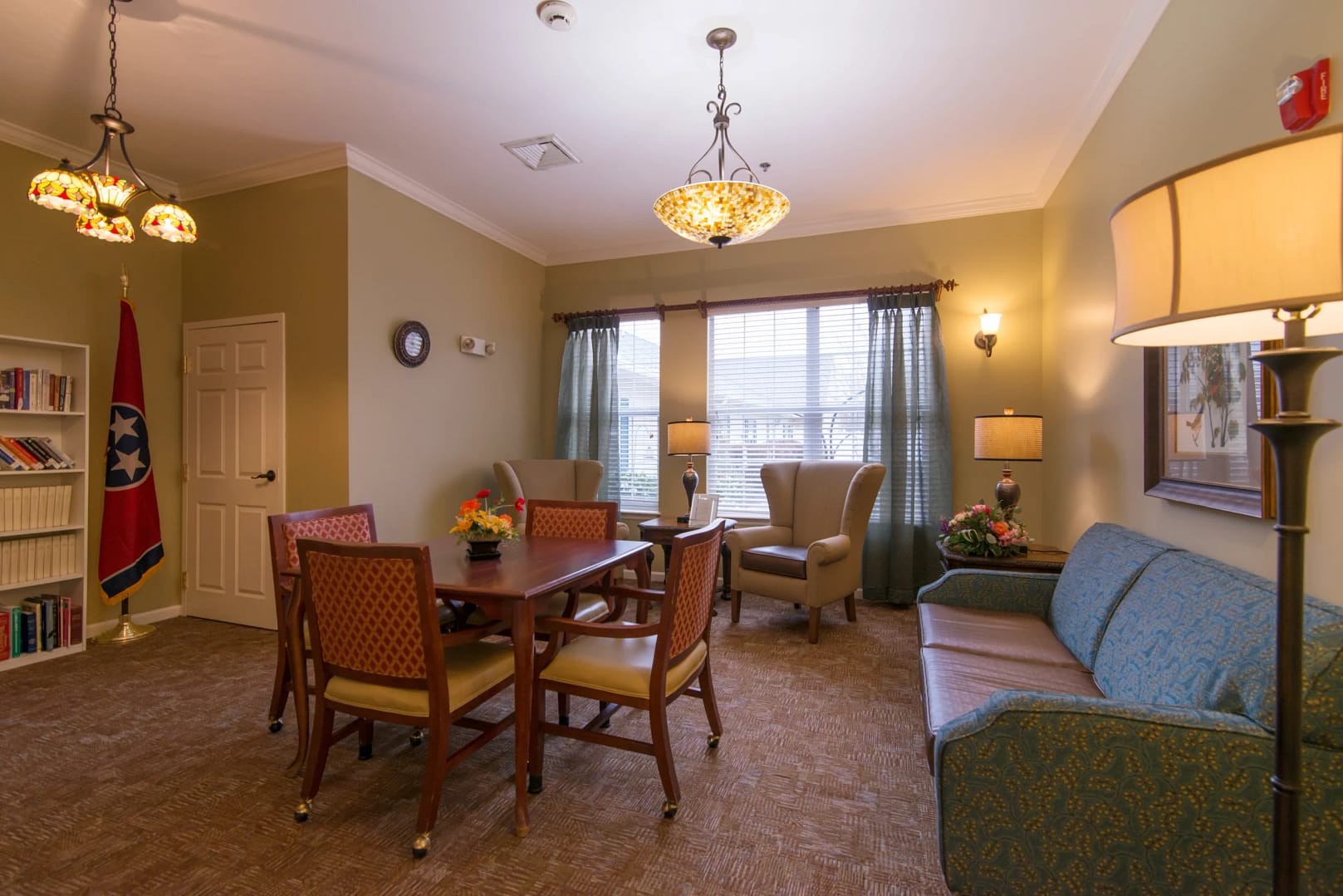 Clinton campus tv room