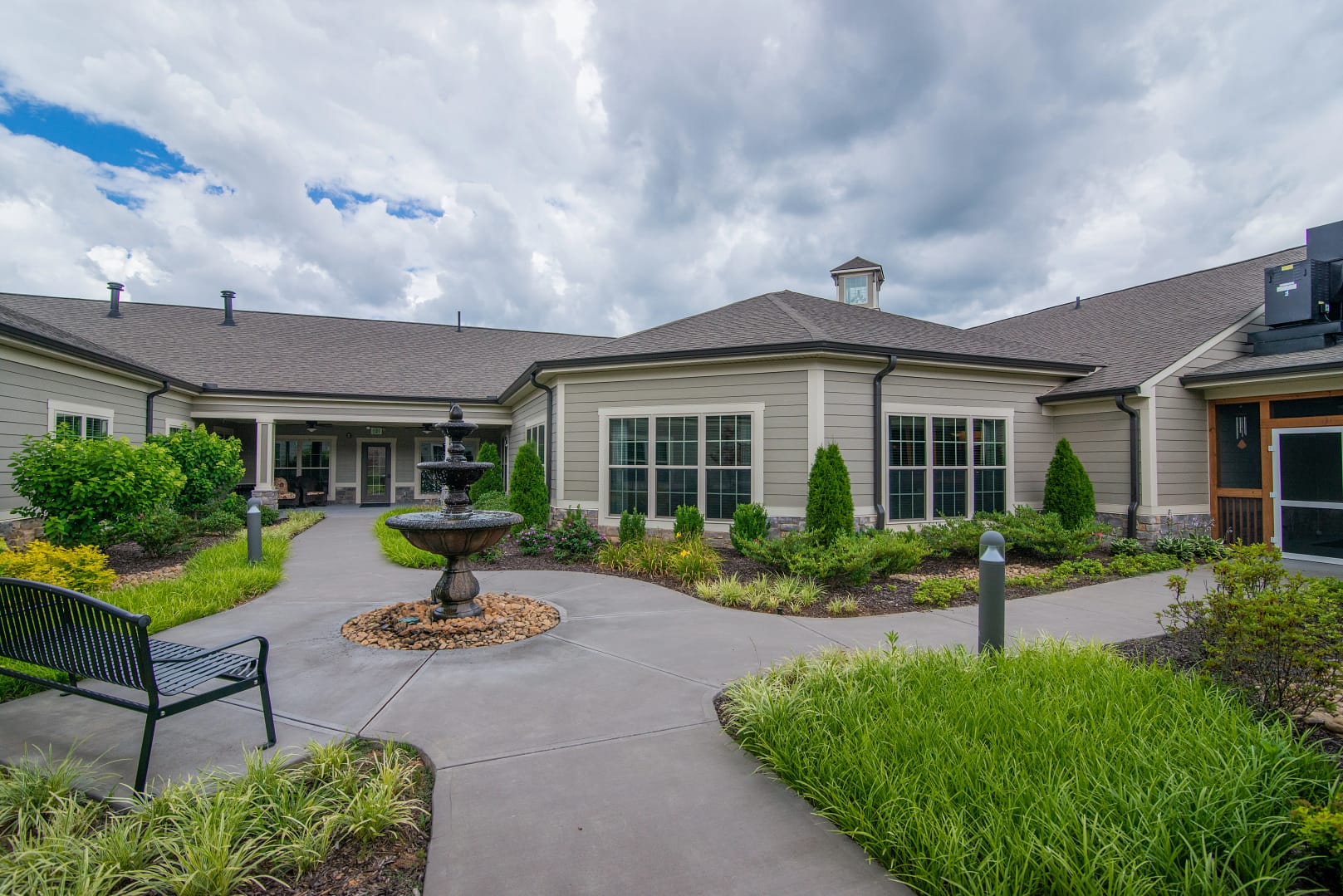 East Hamilton campus courtyard