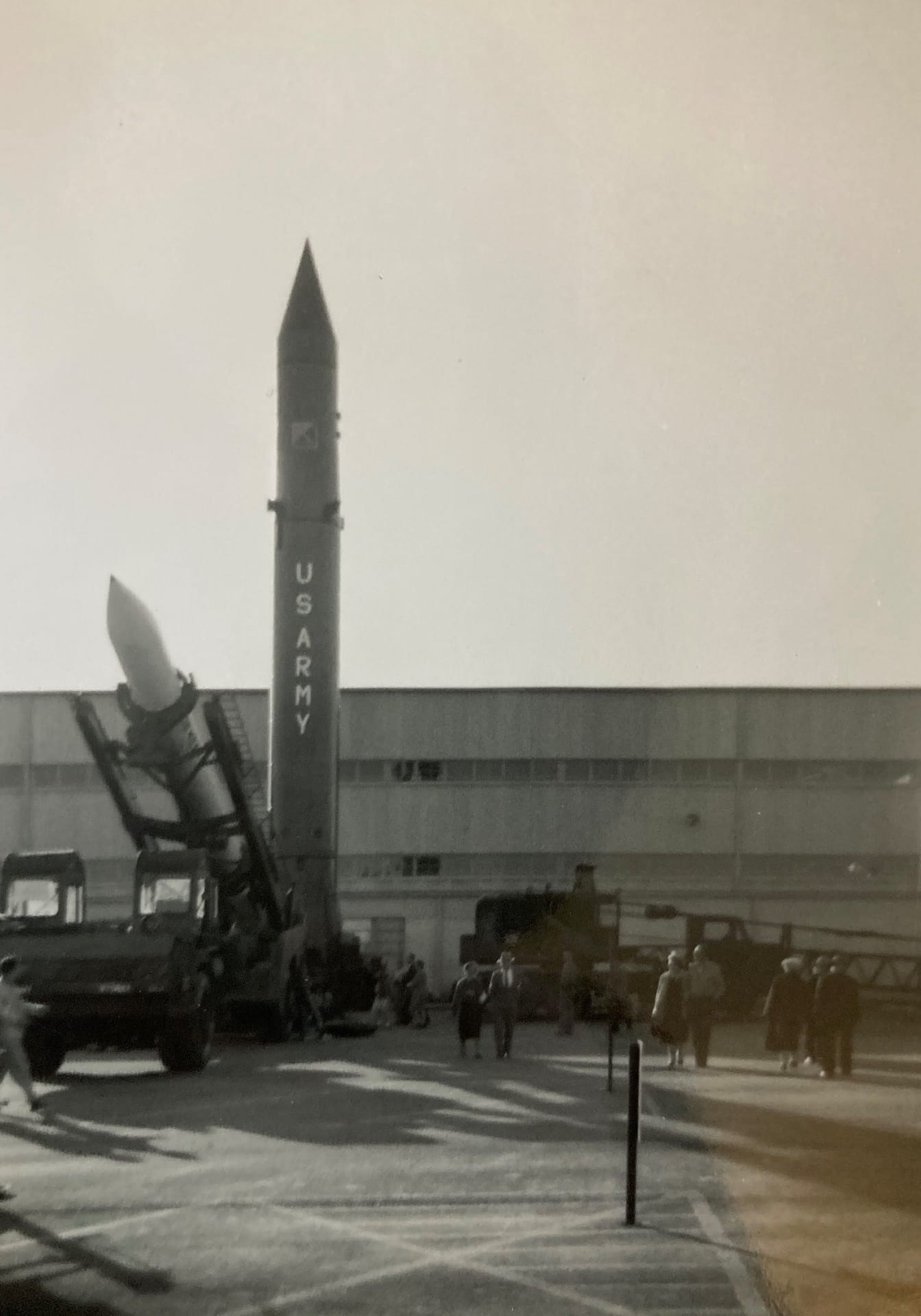 photo of the Jupiter C test rocket