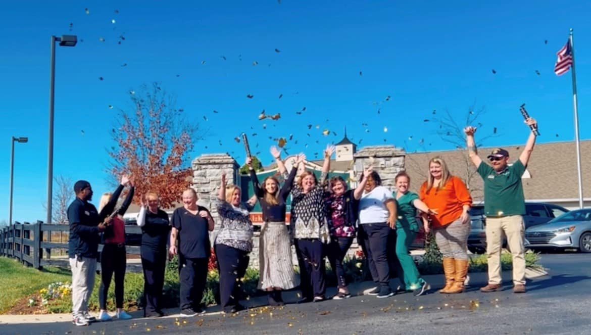 Franklin Faves confetti photo