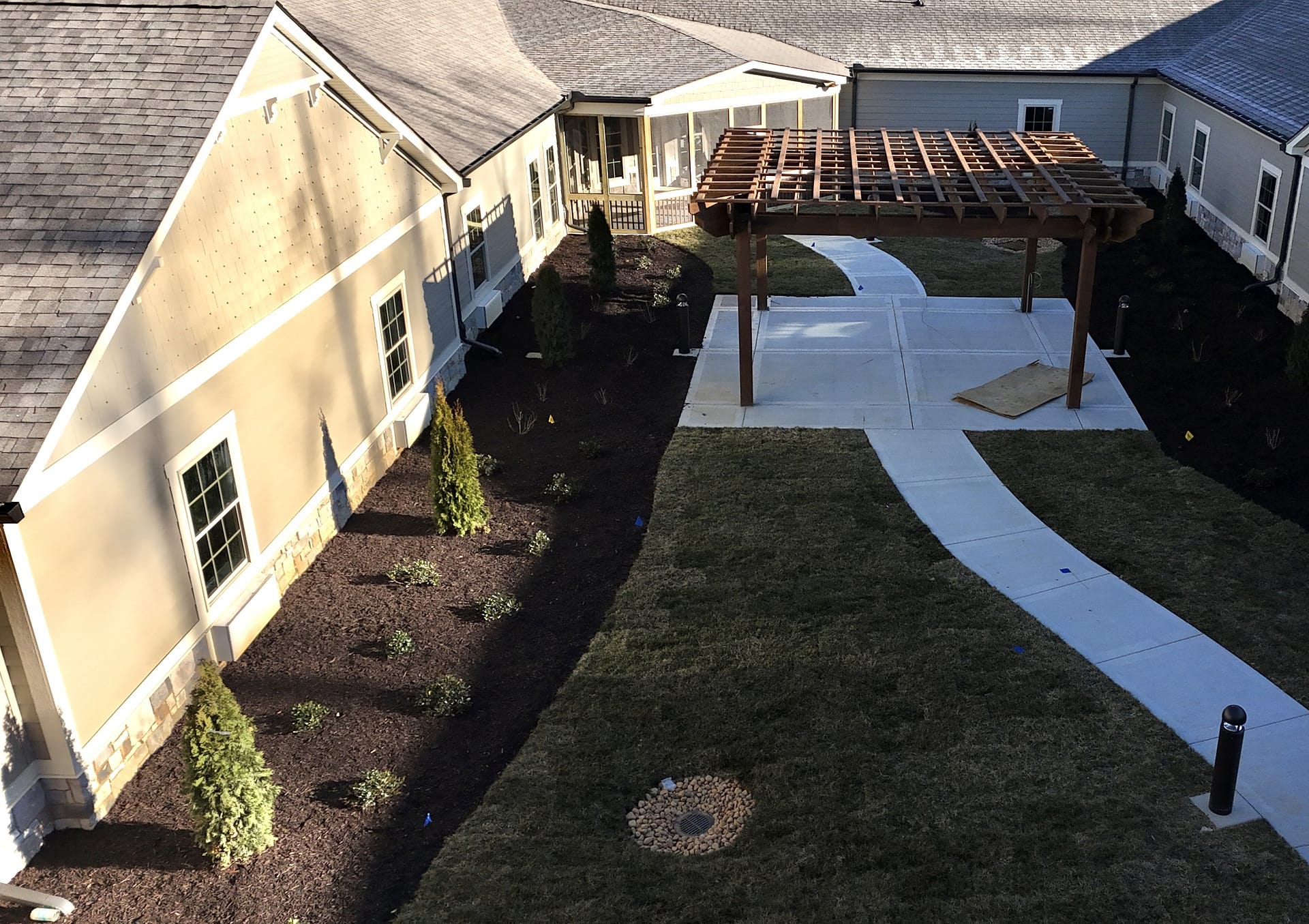 photo of one of the courtyards at East Hamilton Lantern