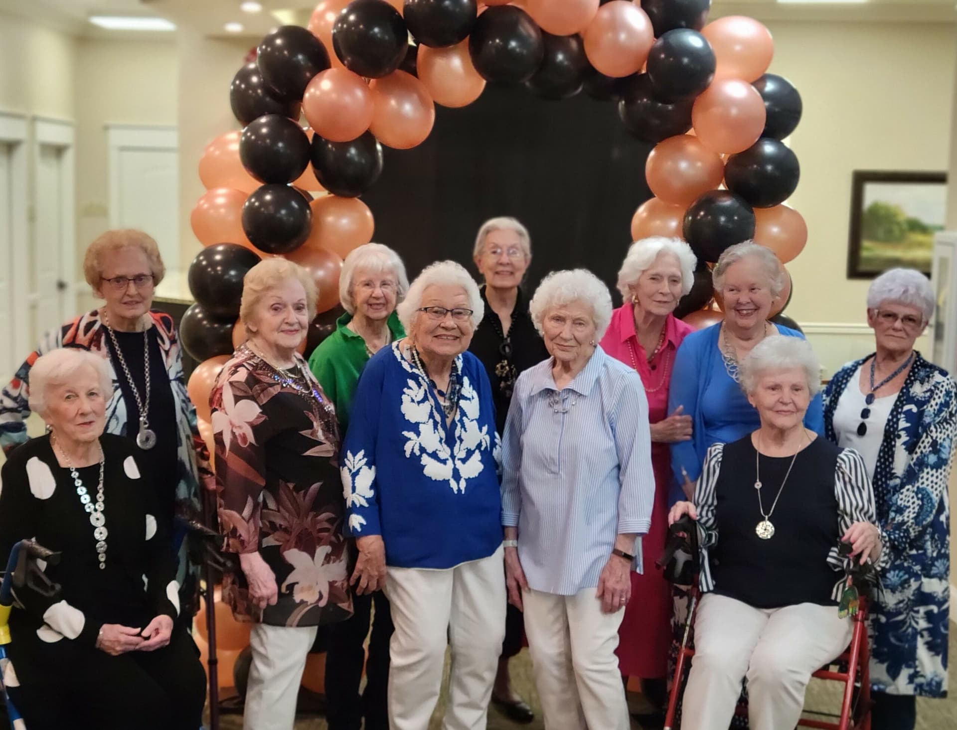 group photo of fashion show participants