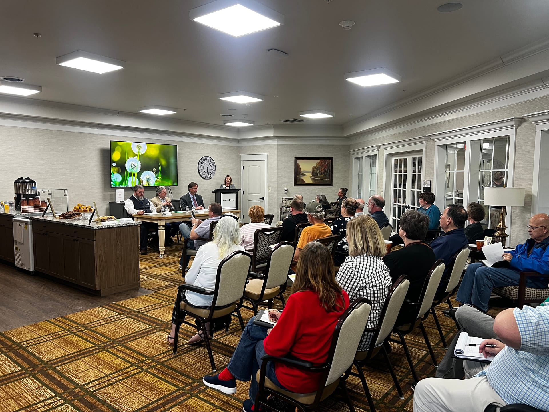 photo of attendees at the Caregiver Cafe