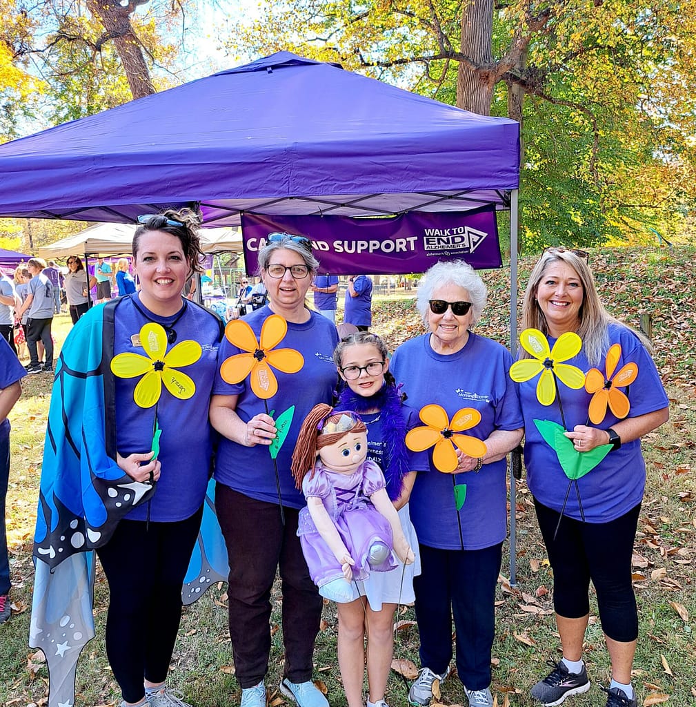 photo of members of the Russell Walk to End Alzheimer's team