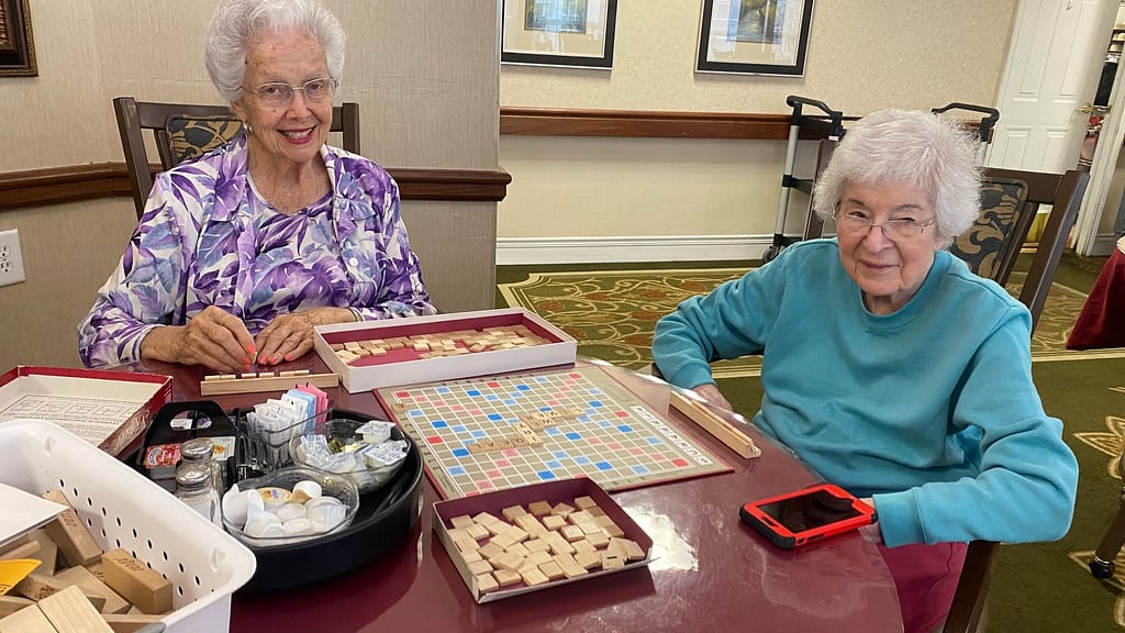 photo of June (right) with her friend Martha