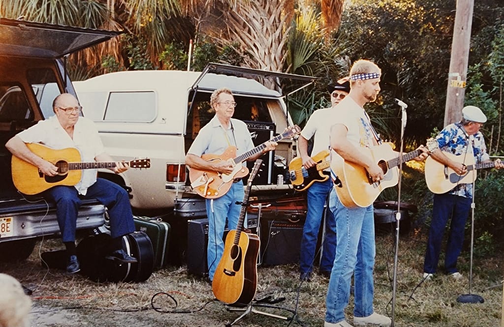 photo of Frank in his country band in Florida