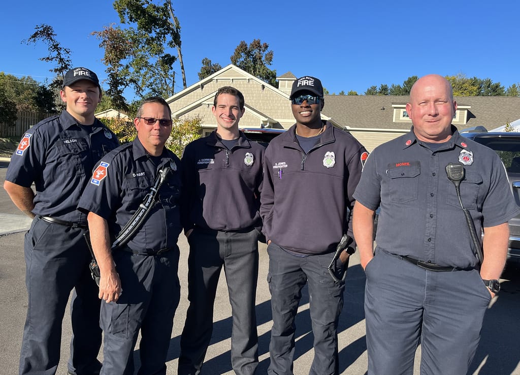 photo of firefighters at the event