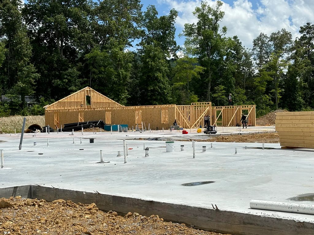 construction progress on The Lantern at Morning Pointe of East Hamilton 1