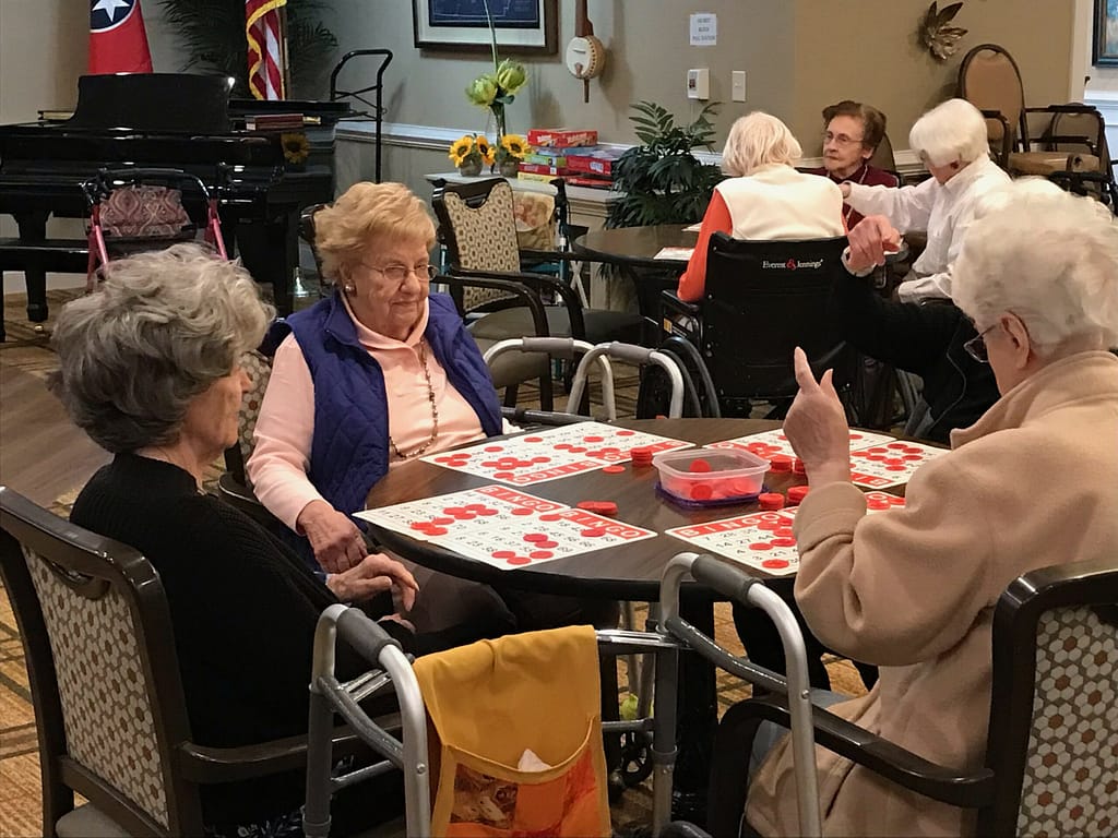 photo of Bingo time at Morning Pointe of Knoxville