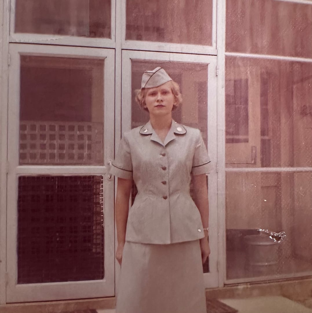 photo of Rosemarie in her Army uniform