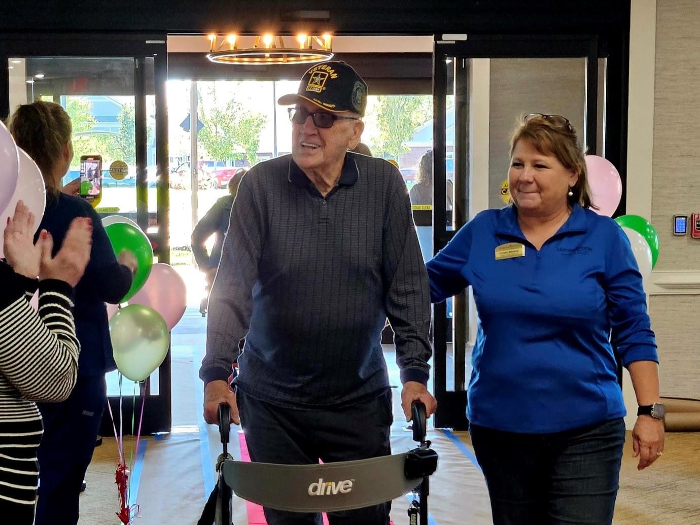 photo of one of the first residents moving in to Morning Pointe of Danville Assisted Living